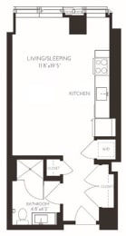 VISA8 Floor Plan at Via Seaport Residences, Boston, Massachusetts