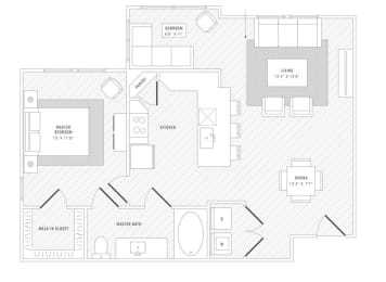 TLC A5 floor plan at Reveal Skyline at La Cantera, San Antonio