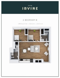 2 bed 2 bath at The Irvine, Philadelphia, 19143
