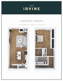 1 bed 1 bath A at The Irvine, Pennsylvania, 19143