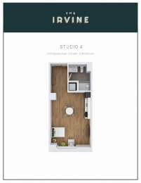 Studio 1 bath B at The Irvine, Philadelphia, Pennsylvania