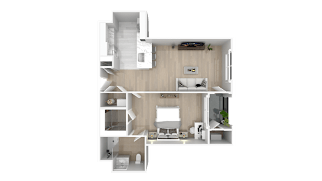 1 bed 1 bath D at Bristol Station Apartments, Carteret, NJ