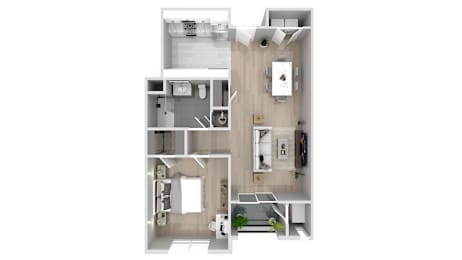 1 bed 1 bath A at Bristol Station Apartments, Carteret, 07008