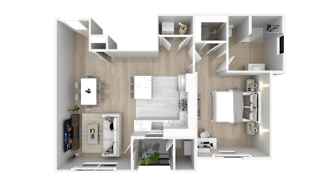 1 bed 1 bath C at Bristol Station Apartments, Carteret, NJ, 07008