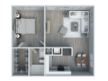 a 1 bedroom floor plan | apartments in garland tx