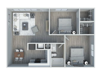 a 1 bedroom floor plan | apartments in garland tx