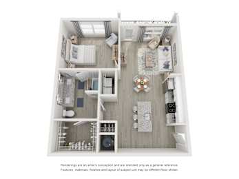 a 1 bedroom floor plan  woodland commons apartments
