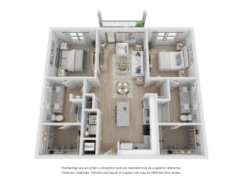 B2 2 Bedroom 2 Bathroom