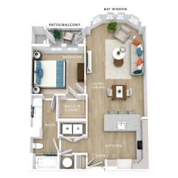 A11 Floor Plan at Allure Apollo, Camp Springs Maryland