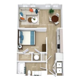 S01 Floor Plan at Allure Apollo, Camp Springs