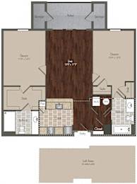 Floorplan C1 - Kimbell at Prairie Crossing, Farmers Branch, 75244