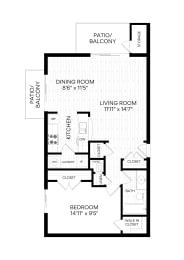 Floor Plan A1 at Ellicott Grove, Ellicott City