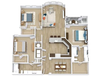 Garnet Floor Plan at Aspire Apollo, Camp Springs, MD