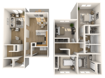 Lombard Deluxe Floor Plan at Villages at Morgan Metro, Maryland