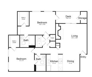 a floor plan of a home at Madison at Eden Brook, Columbia