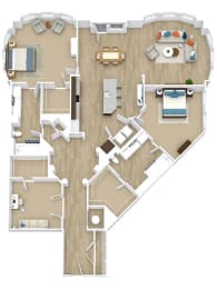 Ruby Floor Plan at Aspire Apollo, Camp Springs