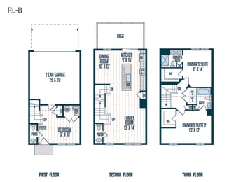 RL-B Floor Plan at Refinery Row, Baltimore Maryland