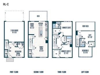 RL-C floor plan at Refinery Row, Baltimore