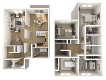 Sagamore Hill Deluxe Floor Plan at Morgan Metro, Landover, MD 20785