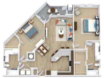Scarlet Floor Plan at Aspire Apollo, Camp Springs