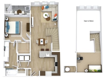 Slate Floor Plan at Aspire Apollo, Camp Springs, 20746