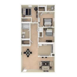 C2 3Bed 1.5Bath at Meadows at Capitol Heights, Capitol Heights