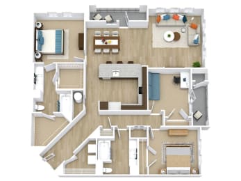 Umber Floor Plan at Aspire Apollo, Camp Springs, 20746