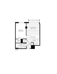 Floor Plan A03 at The Zenith, Baltimore