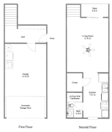 Floor Plan  Emerald Pointe Studio 650 SF