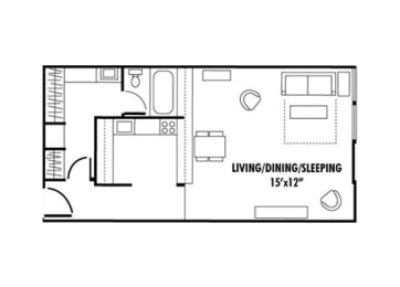 Floor Plan  Bay Roc studio floorplan