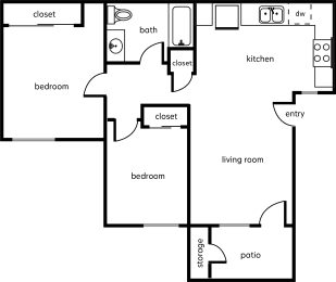 Floor Plan  a diagram of a floor plan of a house