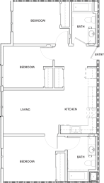 Floor Plan  stony oaks 3 x 2 952sf A
