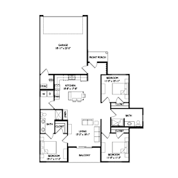 a floor plan of a house with different floors
