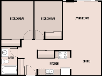  Floor Plan Two Bedroom