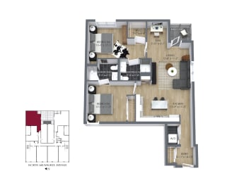  Floor Plan 2x2