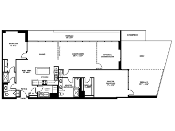  Floor Plan C2 - Two Bedroom 2 Bath