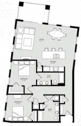  Floor Plan Two Bedroom