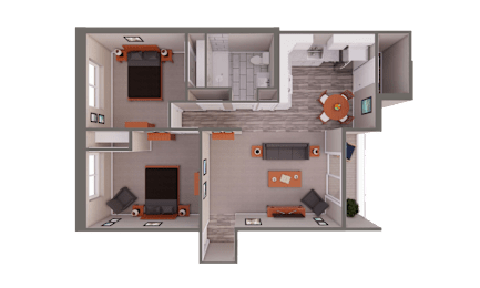Two Bedroom_807sqft at 151 Ocean Road LLC, Rhode , 02882