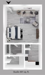 Floor Plan  Studio floor plan.
