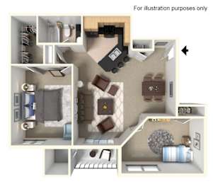 Floor Plan  A series of images showing different room layouts for illustration purposes.