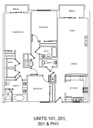 Units 101, 201, 301, PH1