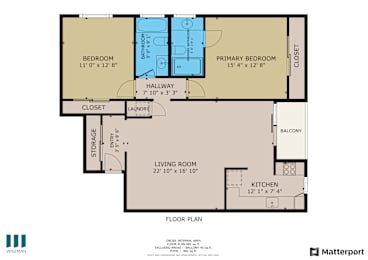 a floor plan of a home with a bedroom and a living room