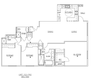  Floor Plan 3 bedroom 3 bathroom