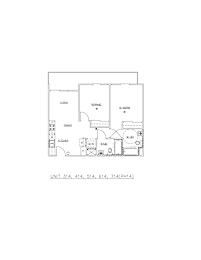 A floor plan of a house with labeled rooms such as Living, Dining, and Kitchen.