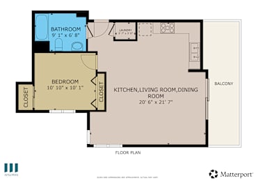 Bamboo Floor Plan at Ogden Garden by Wiseman, Los Angeles, California