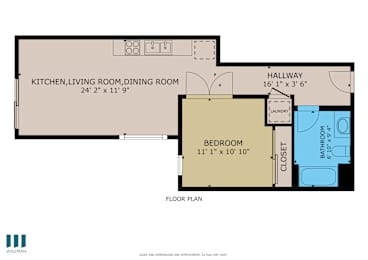 Pecan Floor Plan at Ogden Garden by Wiseman, Los Angeles, CA