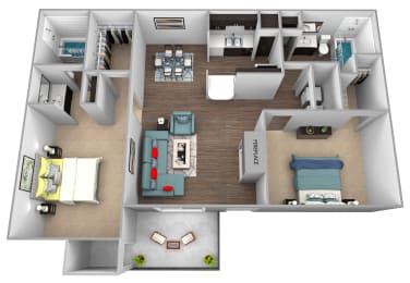 the bungalow floor plan 1x1 floor plan, transparent png download