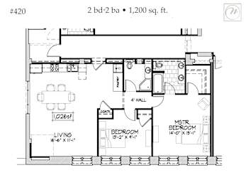 a floor plan of a house