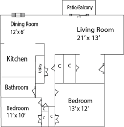 the plan of the flooring in the living room and dining room of a house