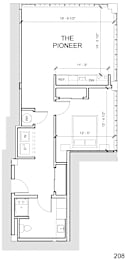 the floor plan for a small apartment